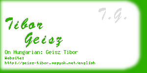 tibor geisz business card